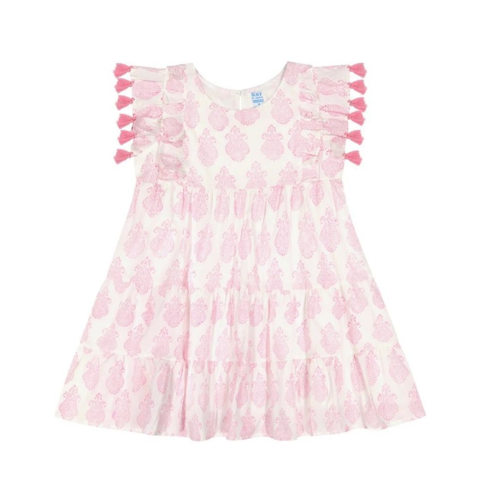 Mer St. Barth Pink Tassel Kids Dress